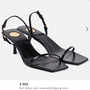 Saint Laurent Elegant Jaspe 55 Black Heels Current Season